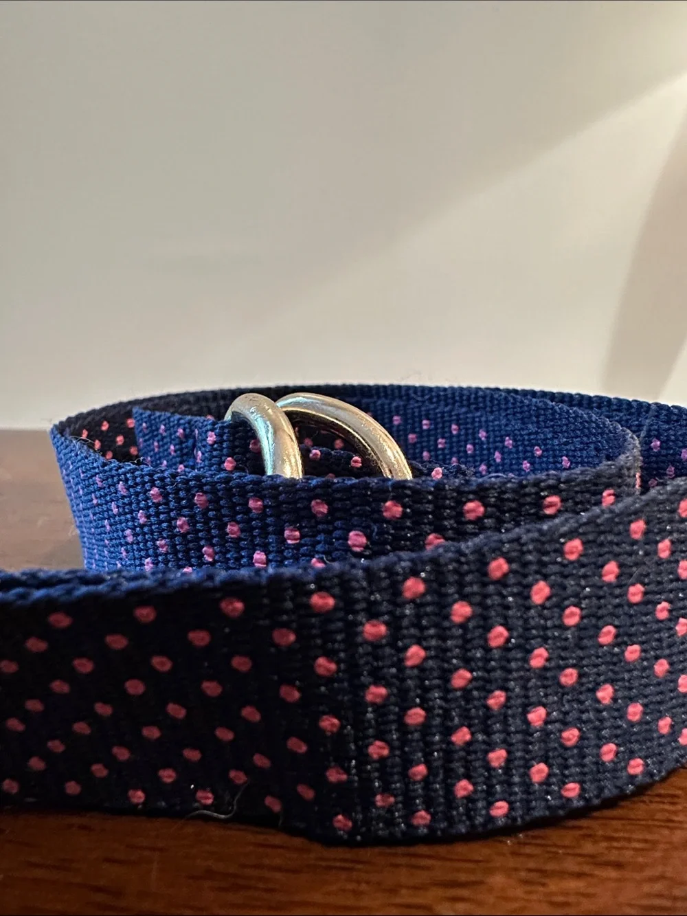 Navy and pink • women’s belt • D ring
